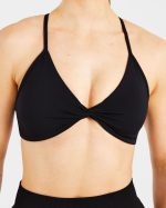 Essential Twist Crossback Sports Bra - Black - Image 5