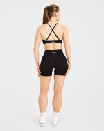 Essential Twist Crossback Sports Bra - Black - Image 4