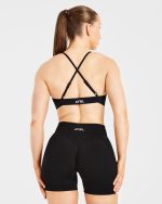 Essential Twist Crossback Sports Bra - Black - Image 2