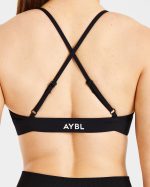 Essential Twist Crossback Sports Bra - Black - Image 6