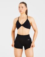 Essential Twist Crossback Sports Bra - Black - Image 7