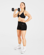 Essential Twist Crossback Sports Bra - Black - Image 8