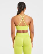 Adapt Seamless Sports Bra - Lime Green - Image 2