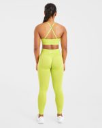 Adapt Seamless Sports Bra - Lime Green - Image 4