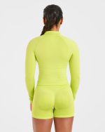 Adapt Seamless Jacket - Lime Green - Image 2