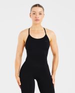 Sculpt Backless Flared All In One - Black - Image 3