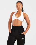 Essential Halterneck Sports Bra - White - Image 8