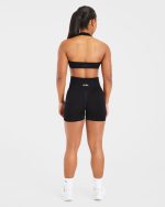Essential Halterneck Sports Bra - Black - Image 4