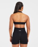 Essential Halterneck Sports Bra - Black - Image 2
