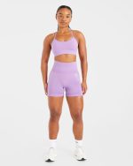 Empower Seamless Shorts - Purple - Image 3