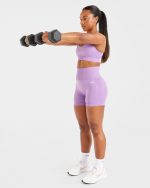 Empower Seamless Shorts - Purple - Image 8