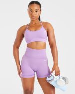 Empower Seamless Sports Bra - Purple - Image 8