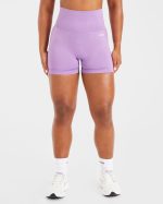 Empower Seamless Shorts - Purple - Image 2