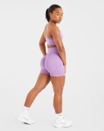 Empower Seamless Shorts - Purple - Image 4