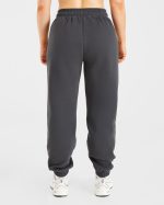 Retro Embroidered Oversized Joggers - Charcoal - Image 2
