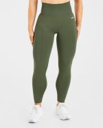 Empower Seamless Leggings - Khaki Green - Image 2