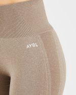 Empower Seamless Shorts - Taupe Marl - Image 6