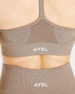 Empower Seamless Sports Bra - Taupe Marl - Image 6