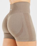 Empower Seamless Shorts - Taupe Marl - Image 5