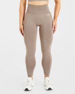 Empower Seamless Leggings - Taupe Marl - Image 2