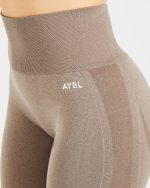 Empower Seamless Leggings - Taupe Marl - Image 5