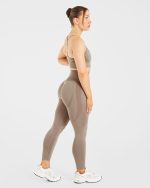 Empower Seamless Leggings - Taupe Marl - Image 4