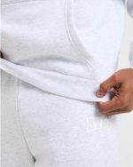 Academy Oversized Hoodie - Grey Marl - Image 6