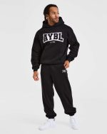 Academy Oversized Joggers - Black - Image 3