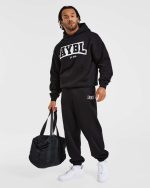Academy Oversized Hoodie - Black - Image 8