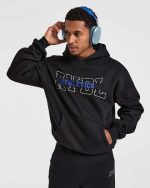 Athletics Oversized Hoodie - Black - Image 7
