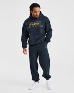 Athletics Oversized Hoodie - Navy - Image 3