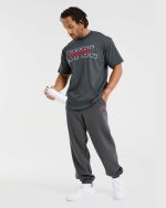 Athletics Oversized Joggers - Charcoal - Image 8