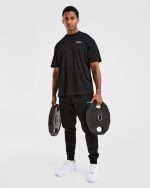 Essential Lightweight Joggers - Black - Image 7
