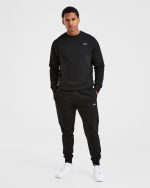 Essential Lightweight Sweater - Black - Image 3