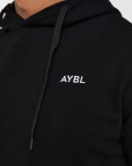 Essential Lightweight Hoodie - Black - Image 5