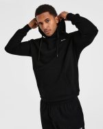 Essential Lightweight Hoodie - Black - Image 7