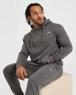 Essential Lightweight Hoodie - Charcoal - Image 7
