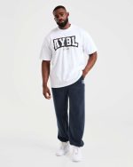 Academy Oversized Joggers - Navy - Image 3