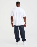 Academy Oversized Joggers - Navy - Image 4