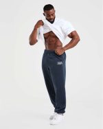 Academy Oversized Joggers - Navy - Image 7