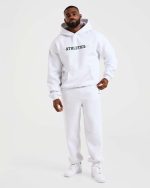 Athletics Oversized Joggers - Grey Marl - Image 3