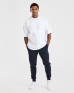Essential Lightweight Joggers - Navy - Image 3
