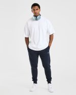 Essential Lightweight Joggers - Navy - Image 7