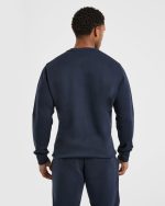 Essential Lightweight Sweater - Navy - Image 2
