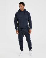 Essential Lightweight Hoodie - Navy - Image 3