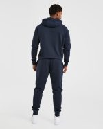 Essential Lightweight Hoodie - Navy - Image 4