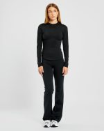 Sculpt Long Sleeve Top - Black - Image 3