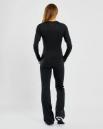 Sculpt Long Sleeve Top - Black - Image 4