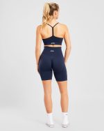 Empower Seamless Cycling Shorts - Navy - Image 4