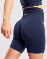 Empower Seamless Cycling Shorts - Navy - Image 6